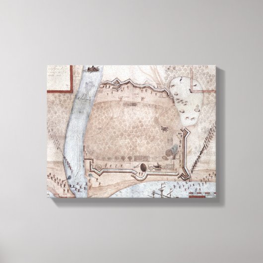 Versterkt kampement, Puerto Rico Canvas Afdruk (Voorkant)