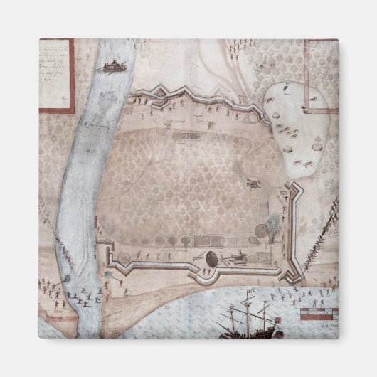 Versterkt kampement, Puerto Rico Magneet (Voorkant)