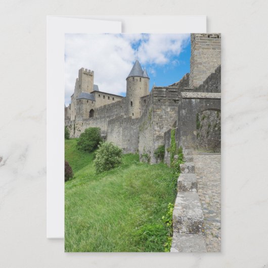 Versterkte muur van Carcassonne Bedankkaart (Voorkant)