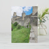 Versterkte muur van Carcassonne Bedankkaart (Staand voorkant)