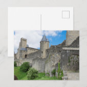 Versterkte muur van Carcassonne Briefkaart (Voorkant / Achterkant)