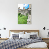 Versterkte muur van Carcassonne Canvas Afdruk (Insitu (Slaapkamer))