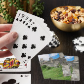 Versterkte muur van Carcassonne Pokerkaarten (Insitu)
