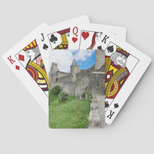 Versterkte muur van Carcassonne Pokerkaarten (Achterkant)