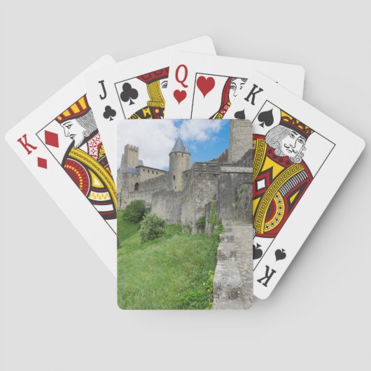 Versterkte muur van Carcassonne Pokerkaarten (Achterkant)