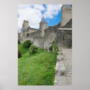 Versterkte muur van Carcassonne Poster