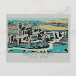 Versterkte stad van Artajona, Navarra, Spanje Briefkaart