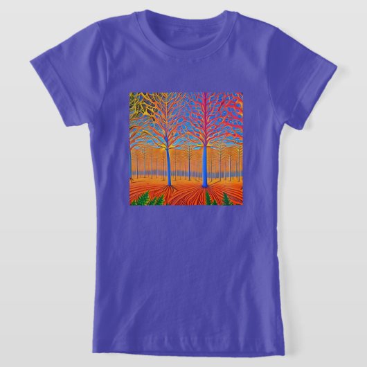 Versternend modern Kunstbos T-shirt (Laagn)