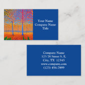 Versternend modern Kunstbos Visitekaartje (Voorkant / Achterkant)