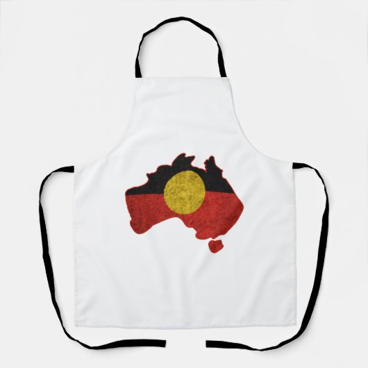Verstevigde Aboriginal-vlag Schort (Voorkant)