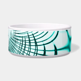 Verstevigde cyaan gebogen sporen op lichtachtergro voerbakje