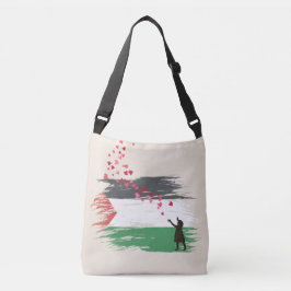 Verstevigde Palestijnse Vlag Schoudertas Boodschap Crossbody Tas