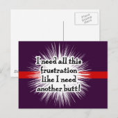 Verstikking Donkere Briefkaart (Voorkant / Achterkant)