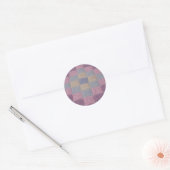 Verstikkingen van het hakmes rond de wereld ronde sticker (Envelop)