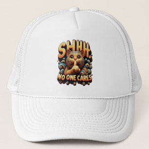 Verstomde katachtige elegantie shhh niemand geeft trucker pet