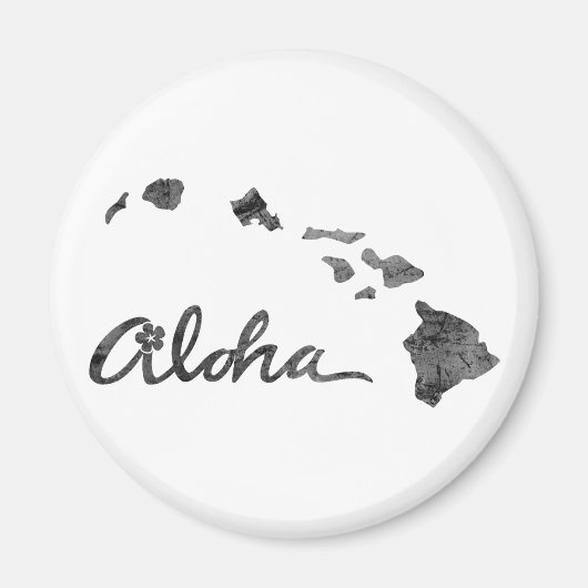 Verstoord Aloha-eiland Magneet (Voorkant)