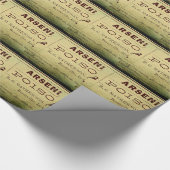 Verstoord arsenicumetiket cadeaupapier (Hoek)