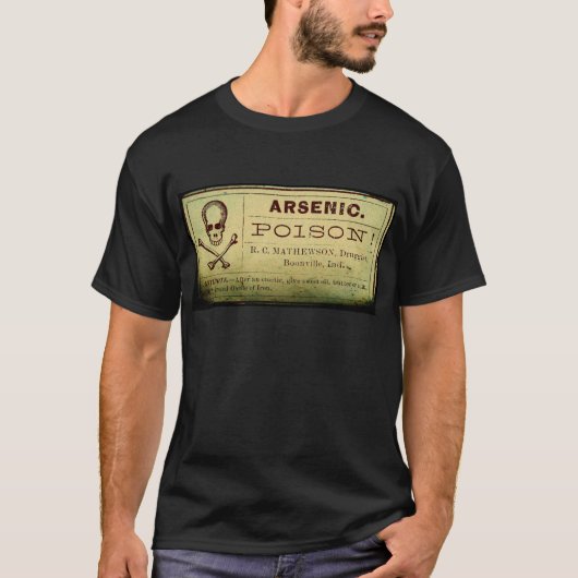 Verstoord arsenicumetiket t-shirt (Voorkant)