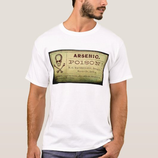 Verstoord arsenicumetiket t-shirt (Voorkant)