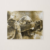 Verstoord bronzen beeld Auguste Rodin Legpuzzel (Horizontaal)