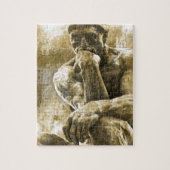 Verstoord bronzen beeld Auguste Rodin Legpuzzel (Verticaal)