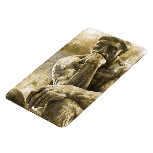 Verstoord bronzen beeld Auguste Rodin Magneet (Linkerzijde)