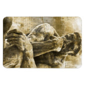 Verstoord bronzen beeld Auguste Rodin Magneet (Horizontaal)