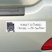 verstoord bumpersticker (Op auto)