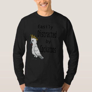 Verstoord door Cockatoos Cockatiel Parrot Ironic Q T-shirt