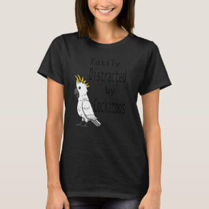 Verstoord door Cockatoos Cockatiel Parrot Ironic Q T-shirt