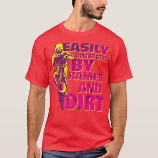 Verstoord door MTB BMX van Ramps en vuilstunt race T-shirt