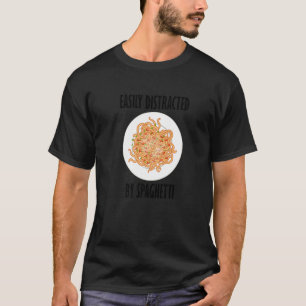 Verstoord door spaghetti Gezegde pasta noedels T-shirt