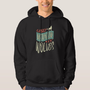 Verstoord door wolven Natuur Wildlife Forest Hoodie
