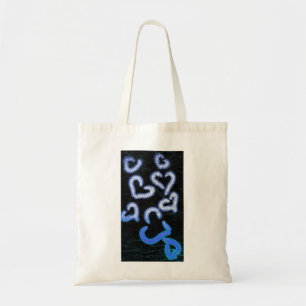 Verstoord hart Blauw Tote Bag
