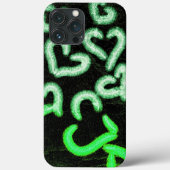 Verstoord hart Groen Case-Mate iPhone Case (Achterkant)