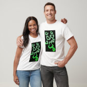 Verstoord hart Groen T-shirt (Unisex)