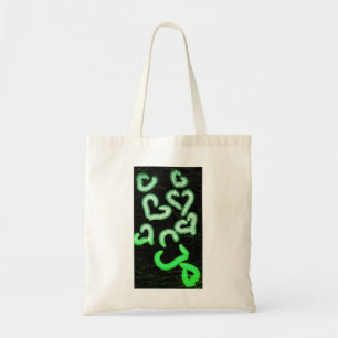 Verstoord hart Groen Tote Bag
