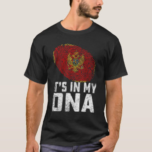 Verstoord in mijn Dna Montenegro vlag Mannen Wome T-shirt