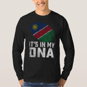 Verstoord in mijn DNA Namibië vlag Mannen K T-shirt