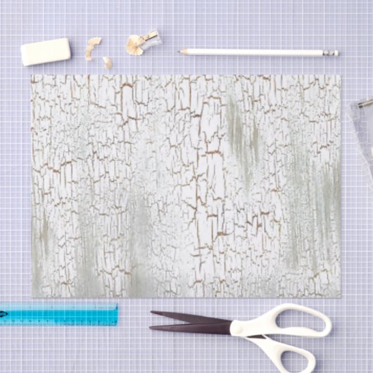 Verstoord wit tissuepapier (Craft)