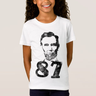 Verstoorde Abe 87 Meisjes Baby Doll T-shirt