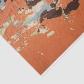 Verstoorde afwerking rode verf Stadsgewijs loft Tissuepapier (Detail)