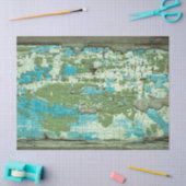 Verstoorde afwerking Weathered Painted Wood DIY De Tissuepapier (Craft)