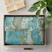 Verstoorde afwerking Weathered Painted Wood DIY De Tissuepapier (Geschenk)