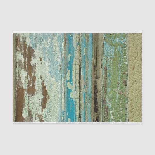 Verstoorde afwerking Weathered Painted Wood DIY De Tissuepapier (Voorkant)