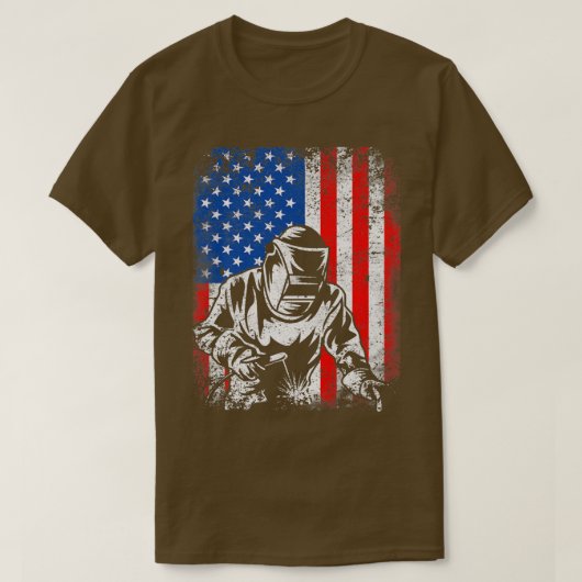 Verstoorde Amerikaanse Amerikaanse Mannen op het g T-shirt (Design voorkant)