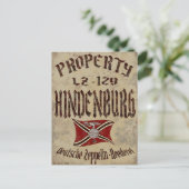 Verstoorde bezittingen van het Poster Hindenburg Briefkaart (Staand voorkant)