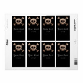 Verstoorde Botten van de schedel Halloween Party W Etiket (Full Sheet)