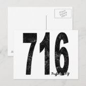 Verstoorde buffel 716 briefkaart (Voorkant / Achterkant)