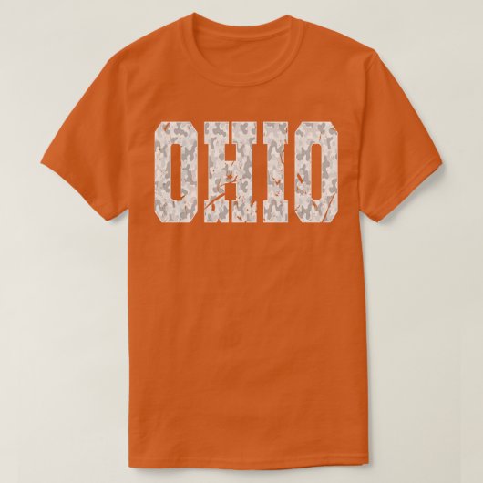 Verstoorde Camo Ohio T-shirt (Design voorkant)